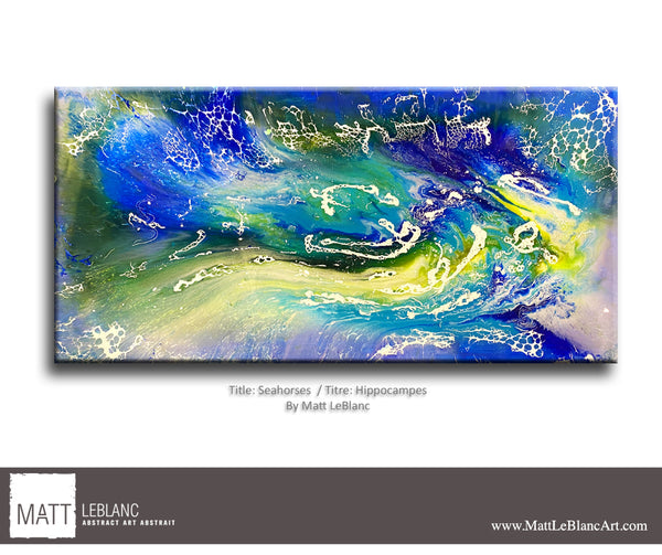 Seahorses by Matt LeBlanc Art-24x48