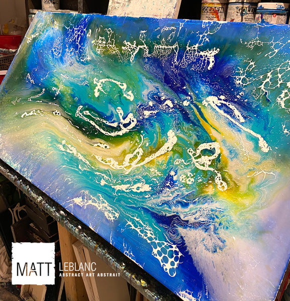 Seahorses by Matt LeBlanc Art-24x48