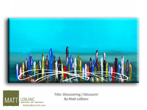 Discovering by Matt LeBlanc Art-24x48