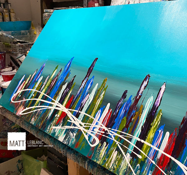 Discovering by Matt LeBlanc Art-24x48