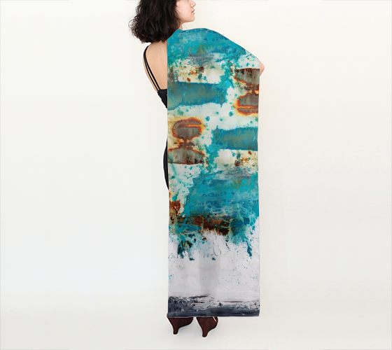 Matt LeBlanc Art Scarf - Long Scarf (16x72) - Design 001