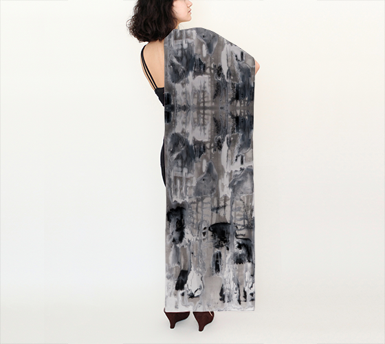 Matt LeBlanc Art Scarf - Long Scarf (16x72) - Design 003