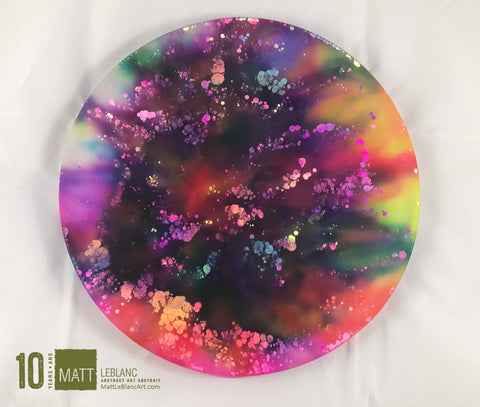 Matt LeBlanc Supernova Art - 9" round - 0011 - DOUBLE SIDED ART