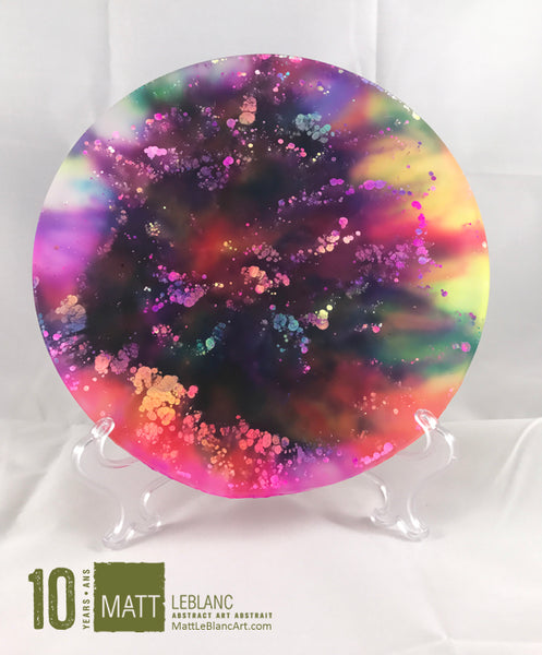 Matt LeBlanc Supernova Art - 9" round - 0011 - DOUBLE SIDED ART