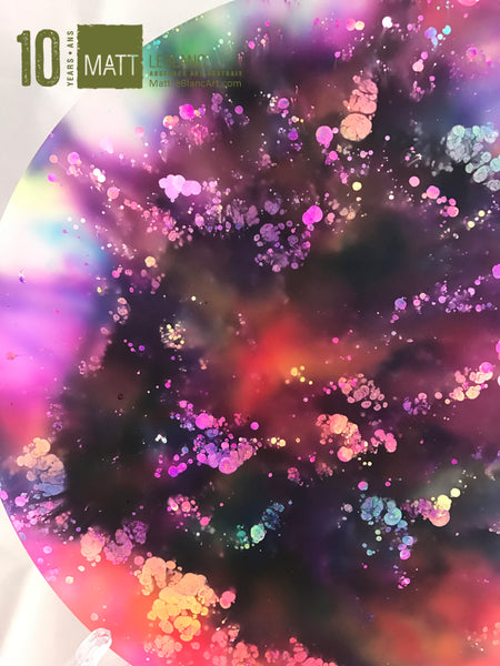Matt LeBlanc Supernova Art - 9" round - 0011 - DOUBLE SIDED ART