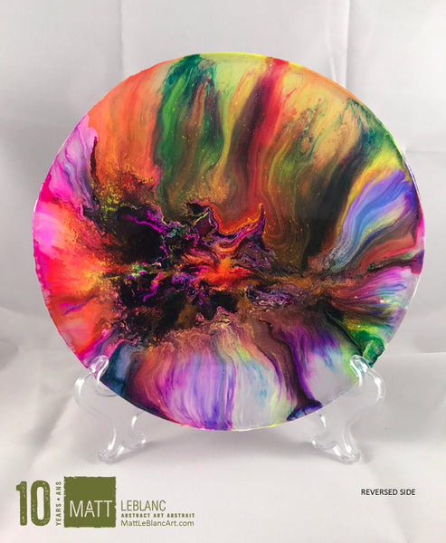Matt LeBlanc Supernova Art - 9" round - 0011 - DOUBLE SIDED ART
