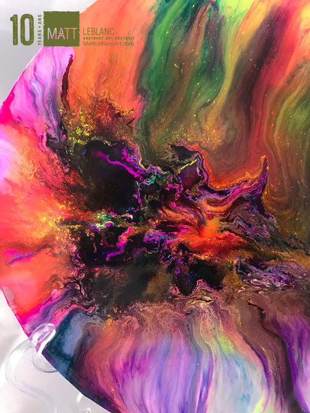 Matt LeBlanc Supernova Art - 9" round - 0011 - DOUBLE SIDED ART