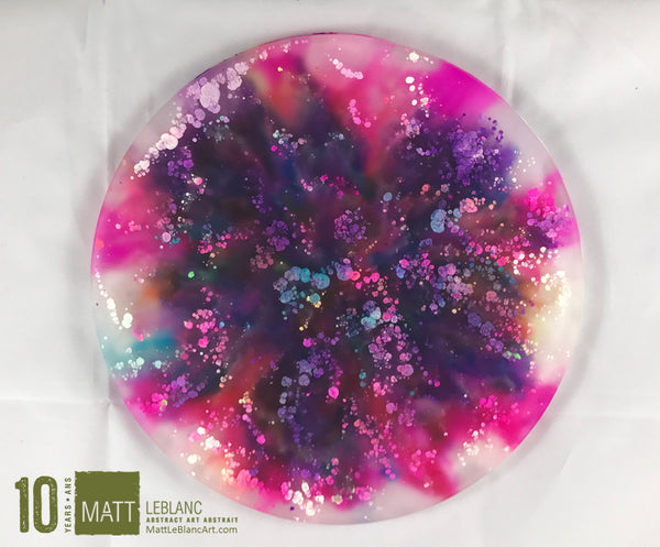 Matt LeBlanc Supernova Art - 9" round - 0018 - DOUBLE SIDED ART