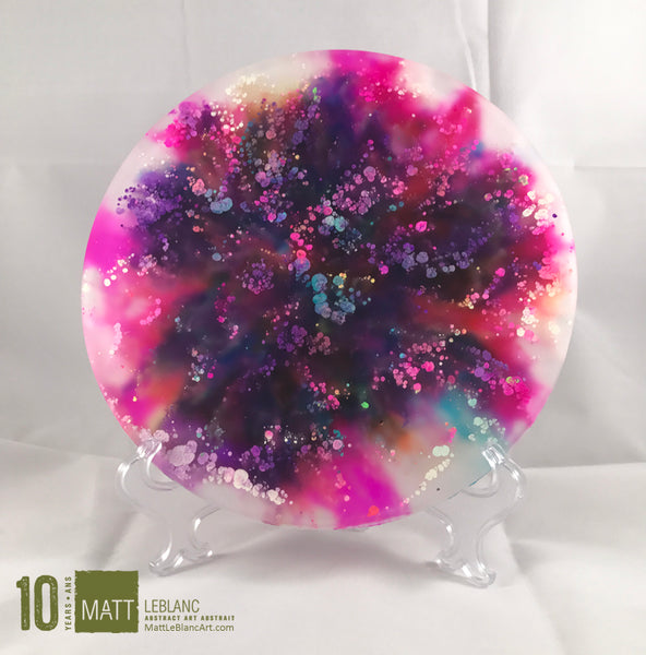 Matt LeBlanc Supernova Art - 9" round - 0018 - DOUBLE SIDED ART