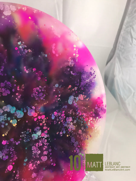 Matt LeBlanc Supernova Art - 9" round - 0018 - DOUBLE SIDED ART