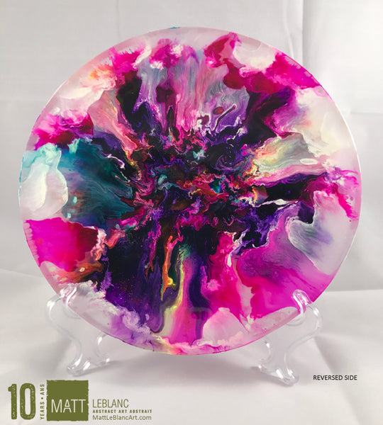 Matt LeBlanc Supernova Art - 9" round - 0018 - DOUBLE SIDED ART