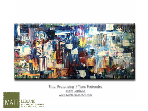 Portfolio - Pretending - Original Art by Matt LeBlanc -24x48