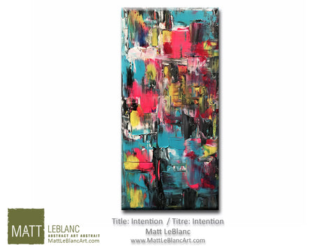Portfolio - Intention - Original Abstract Art by Matt LeBlanc-10x20