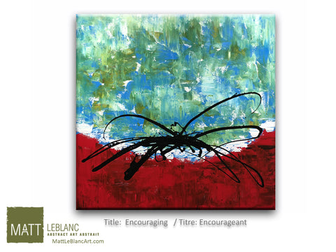 Portfolio - Encouraging by Matt LeBlanc Art-36x36