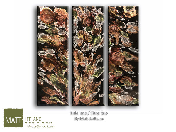 Portfolio - Trio by Matt LeBlanc Art- 18x20