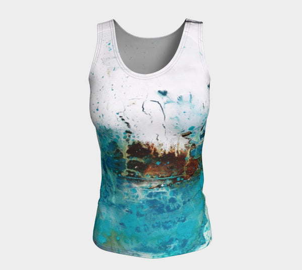 Matt LeBlanc Art LONG Fitted Tank Top - Design 001