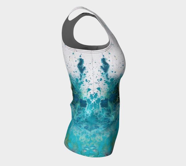 Matt LeBlanc Art LONG Fitted Tank Top - Design 001
