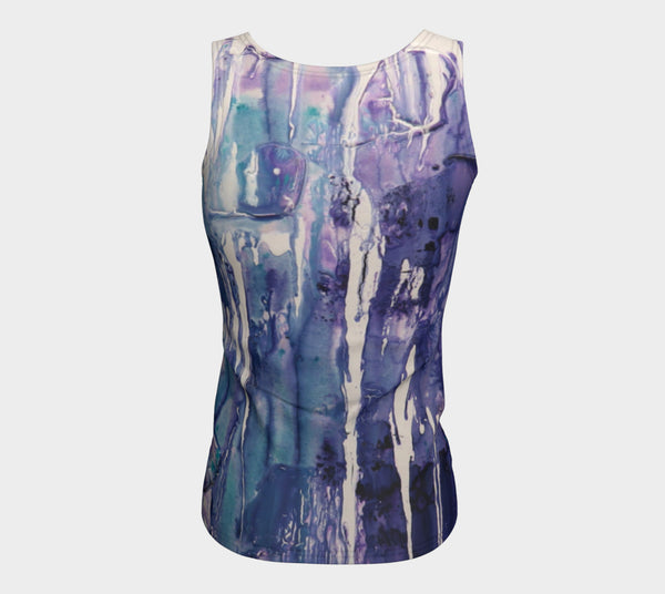 Matt LeBlanc Art LONG Fitted Tank Top - Design 004
