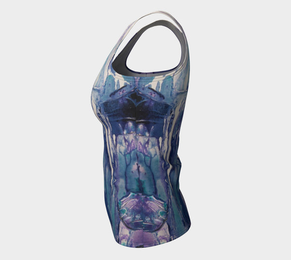 Matt LeBlanc Art LONG Fitted Tank Top - Design 004