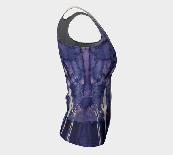 Matt LeBlanc Art LONG Fitted Tank Top - Design 004