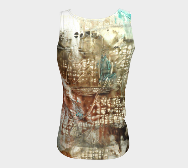 Matt LeBlanc Art LONG Fitted Tank Top - Design 005