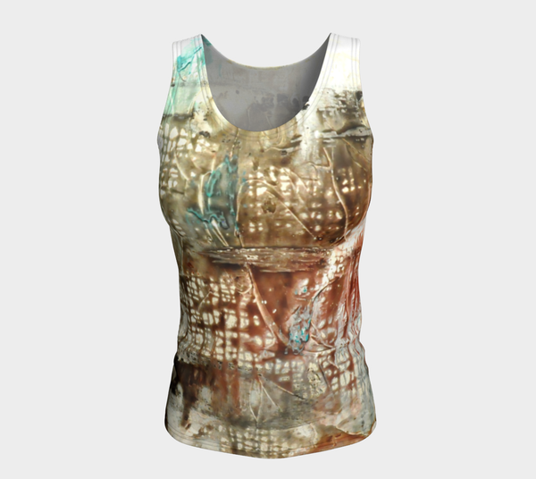Matt LeBlanc Art LONG Fitted Tank Top - Design 005