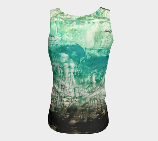 Matt LeBlanc Art LONG Fitted Tank Top - Design 006