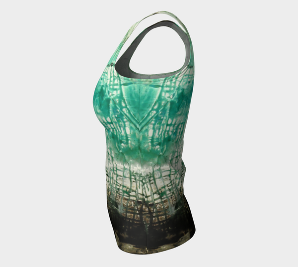 Matt LeBlanc Art LONG Fitted Tank Top - Design 006