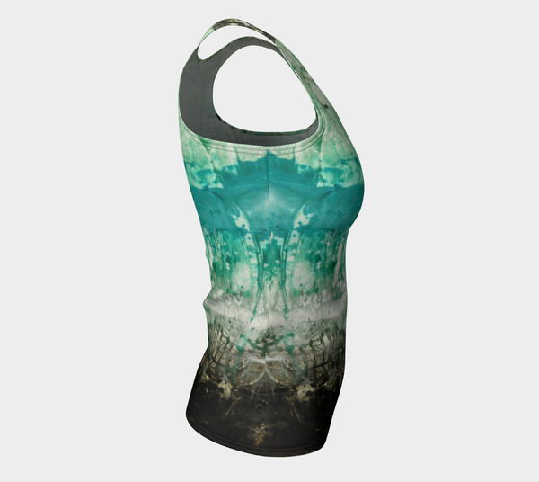 Matt LeBlanc Art LONG Fitted Tank Top - Design 006
