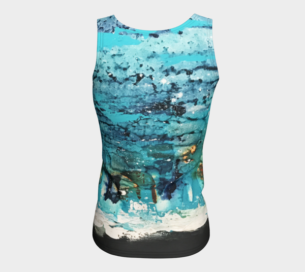 Matt LeBlanc Art LONG Fitted Tank Top - Design 007