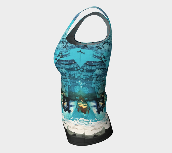 Matt LeBlanc Art LONG Fitted Tank Top - Design 007
