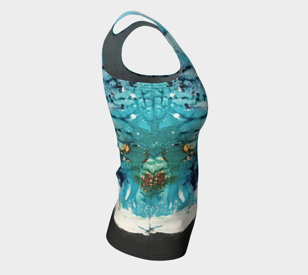 Matt LeBlanc Art LONG Fitted Tank Top - Design 007